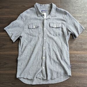 Patagonia Organic Cotton Men's Short Sleeve Button Down Shirt Size Large
